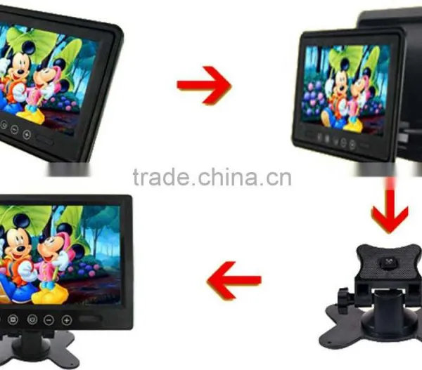 Stand Along 9 Inch Small Car Monitor With CATV/AV/Remote Control photo-2