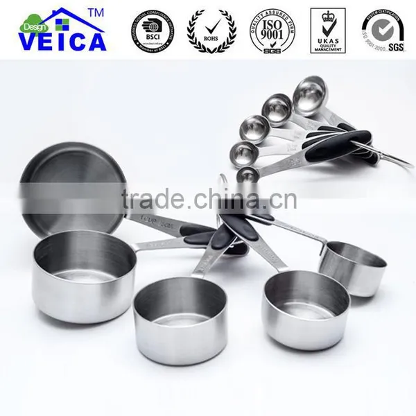 10pcs Handle Sackable Spoon Measuring Tool and Stainless Steel Measuring Cup photo-2