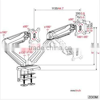 Monitor Mount Computer Desk Mounts Lcd Monitor Stand photo-2