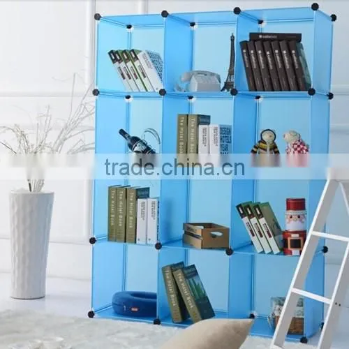 12 Cubes Plastic Innterlocking DIY Storage Cabinets Closet (FH-AL0043) photo-4
