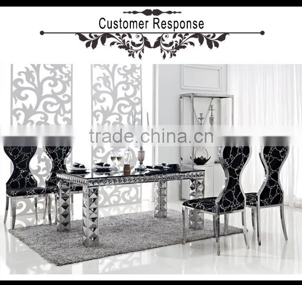 Modern High Class Dining Room Stainless Steel Chair photo-5