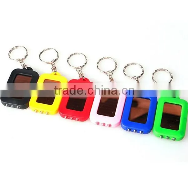 ABS mini chain solar led flashlight
