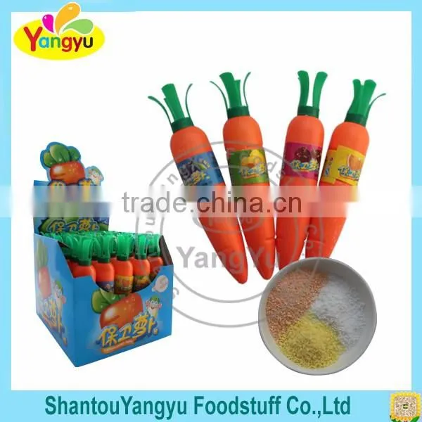 Carrot Shape Candy Fruit Flavors Powder Candy photo-2