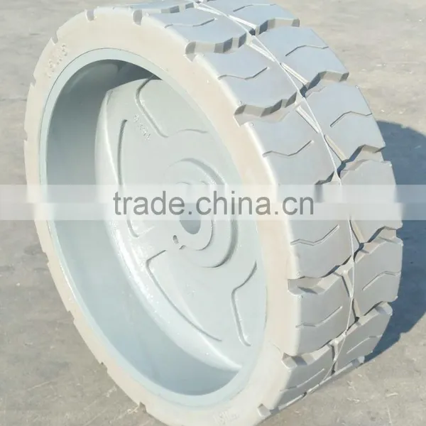 26 ft Narrow Electric Scissor Lift 16x5x12 Tire Fill /Type Solid Non-marking Tyre 16x5 for Genie GS2630-GS2646 photo-3
