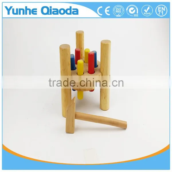 Christmas Thanksgiving Gifts Classic Toddler Game Wooden Hammer Toy Pound-A-Peg Pounding Bench Early Explorer photo-6