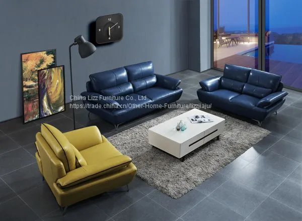 Modern Sofa Set Colorful Sectional Leather Sofa photo-3