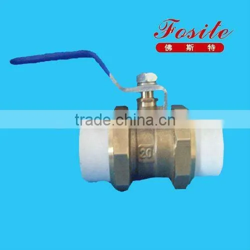 Single Union Brass Ball Valve With Male and PPR Socket photo-2