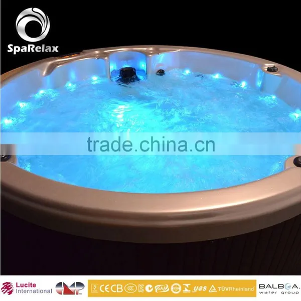 Popular Spa Equipment for 4 People Family Massage Bathtub on Ground Portable Hot Spa photo-5