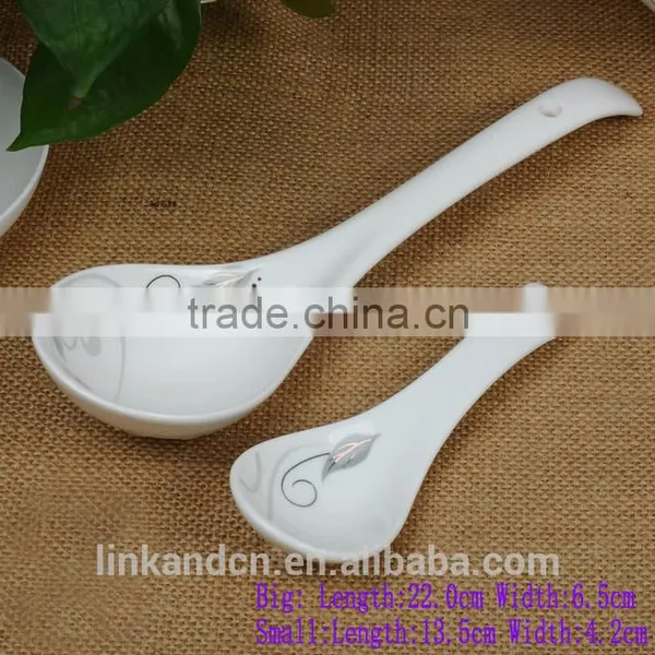 SP1521 Haonai Chinese Ceramic Spoon, Ceramic Soup Spoon photo-4