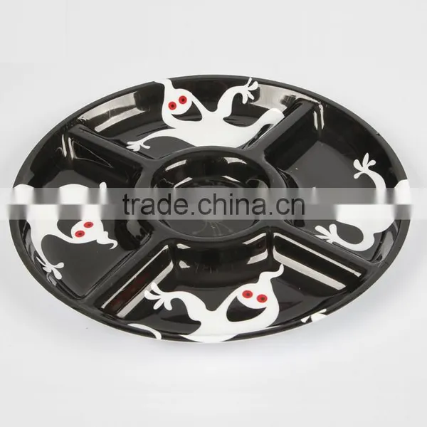 Customed Halloween Divided Plates Free Microwave Dinner Plates photo-2
