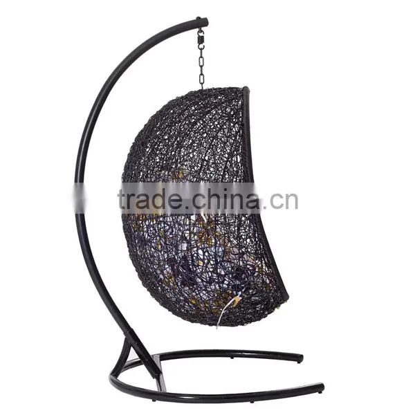 Wicker Aluminum Hanging Egg Chair Baby Egg Swing Chair photo-3