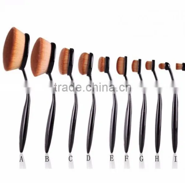 Fashionable 10pcs Makeup Brush Toothbrush Foundation Brush Cosmetic Tool 2016 photo-2