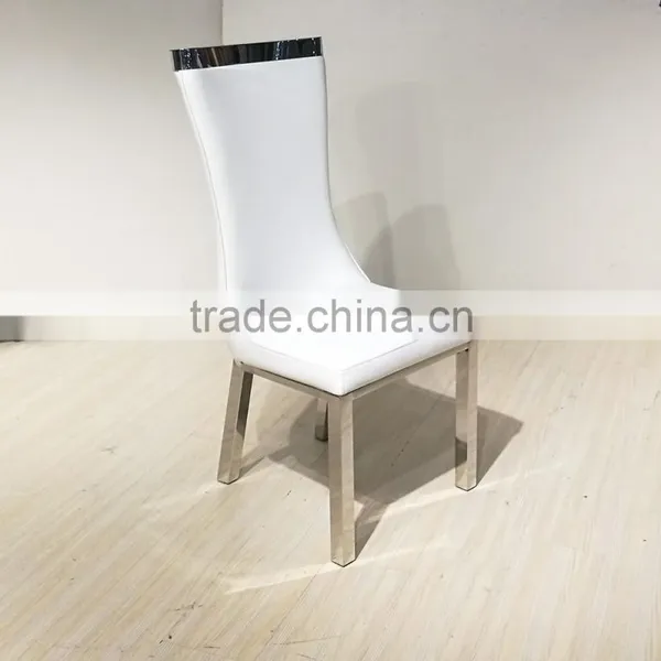 Hot Sale Dining Room Chair With Stainless Steel Base Modern photo-2