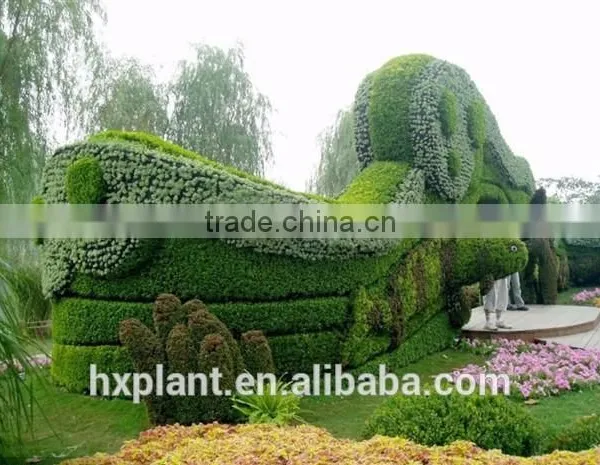 Small Sculpture Aritificial Green Sculpture Plastic Fake Plant Artificial Sculpture Artificial Plastic Fake Statue photo-2