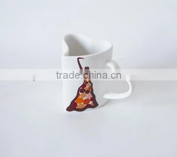 Heart Shape Ceramic Couple Cup photo-4