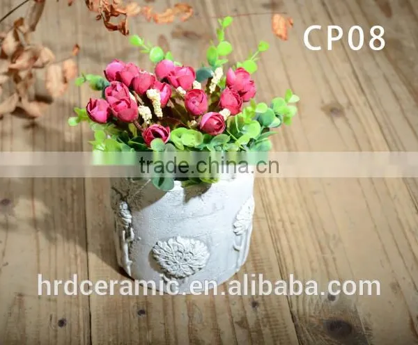 Unique Design Pot Cement Flower Pot for Plant Garden Pot photo-5