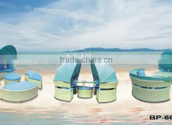 Round Combination Floor Sofa Lounge Suite for Garden photo-3