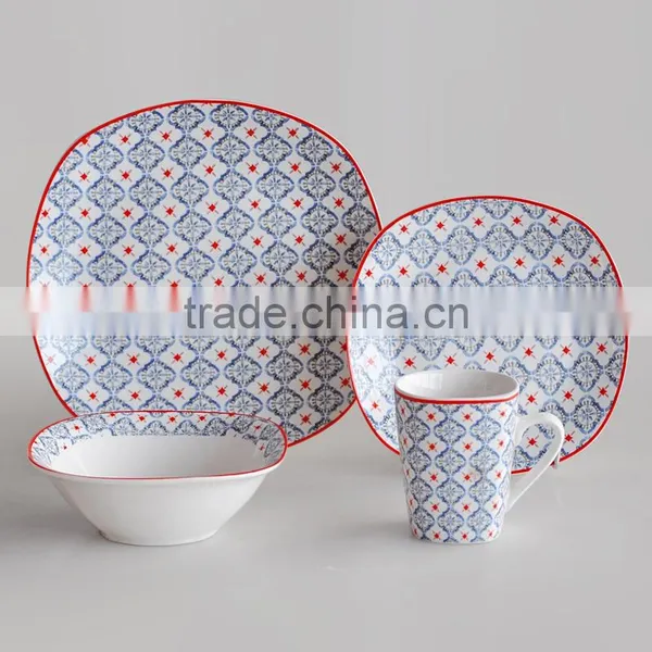 2017 Factory Promotional Europe Style 16pcs Porcelain Dinner Set photo-2