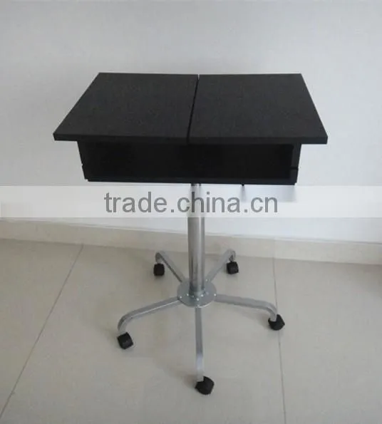Adjustable Rolling Portable Mobile Computer Notebook Desk Stand Laptop Table photo-2