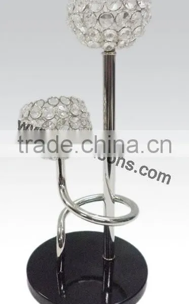 Wedding Crystal Votive Candle Stand photo-5