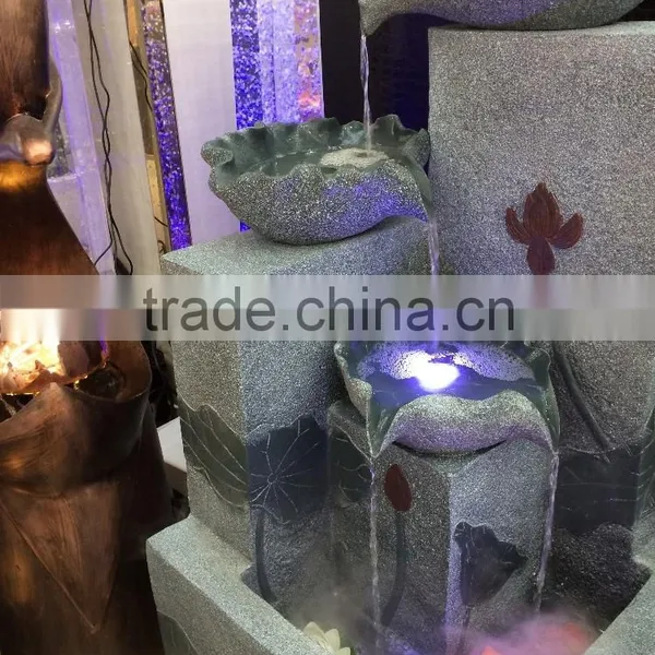 Led Resin Indoor Decoration/ Resin Water Fountain With Led Light photo-3