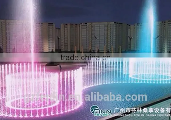 Stainless Steel Outdoor Colorful Running Music Water Speaker Fountain photo-5