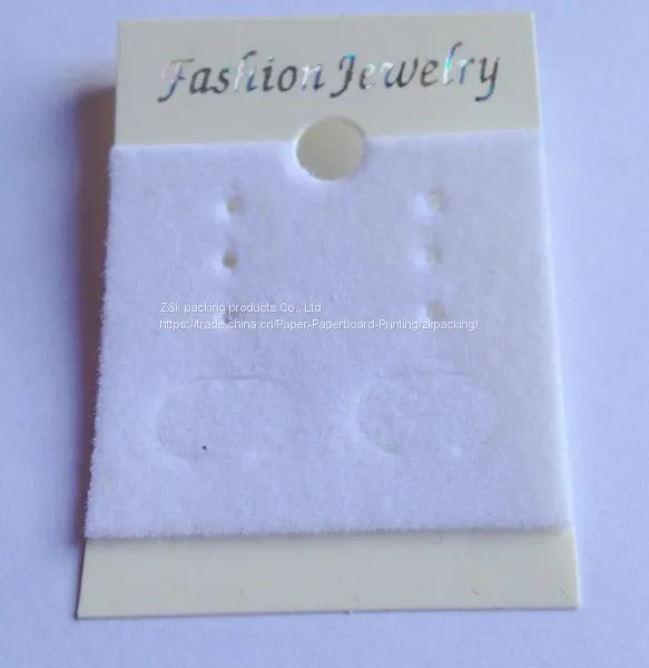 PVC Earing Card With Flocking