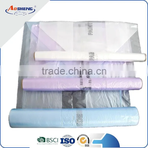 HDPE Car Overspray Masking Film Logo Printing photo-3