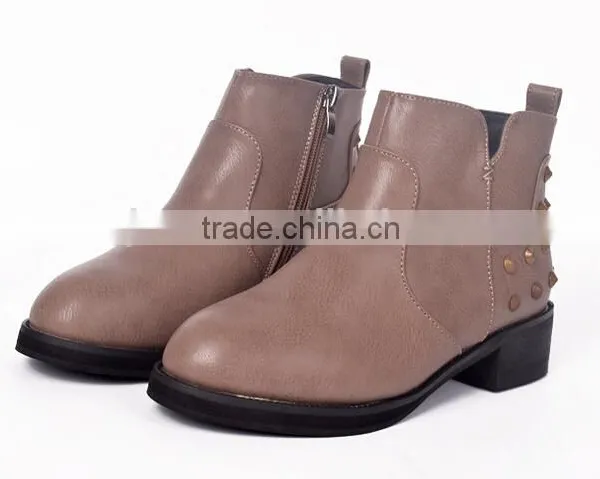 GZY Heel Shoes Women Low Cut Latest Boots China Export Guanghzou Factory Wholesale Eur0pe and American 2017 Stcok photo-3
