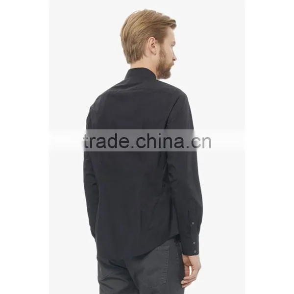 OEM Service for 100% Cotton New Design Black Mens Shirts Models photo-3