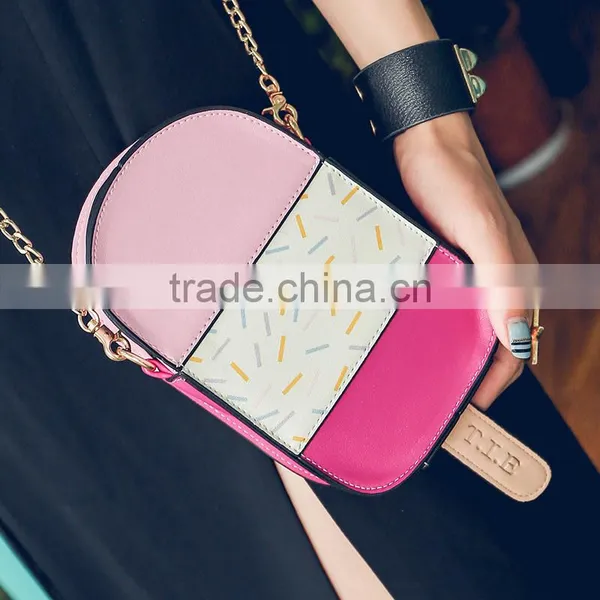 2017 Fashion Child School Bag /cute Kids Bags for Woman Purse Rose Pink Frozen Sucker photo-4