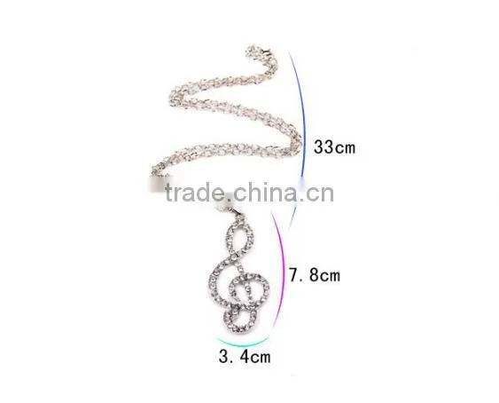 Zm33724a Unique Design Long Chain Sweater Statement Pendant Necklace photo-3