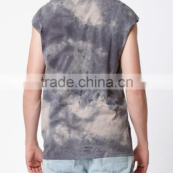 Top Sleeve Destroyed Muscle Tank Top for 2017 photo-2