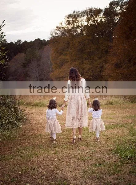 Girls Lace Skirt Toddler Girl Tutu Skirt Mother and Child Dress photo-2
