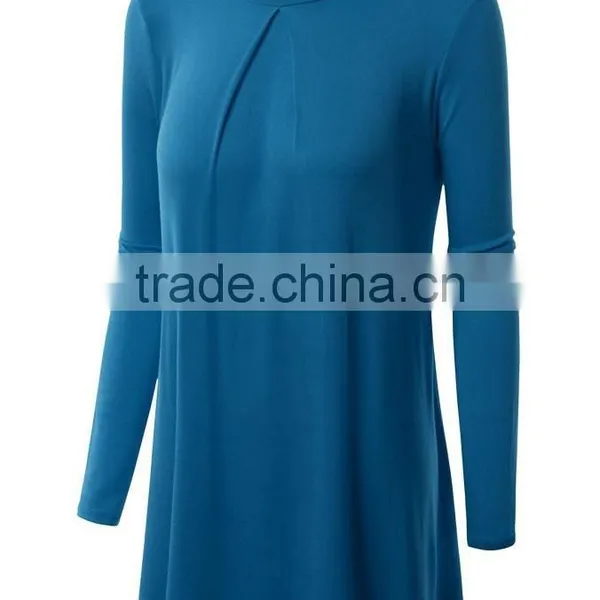 Women's Long Sleeve Plain Blank Solid Color Modal t Shirts Manufacturer in China photo-2
