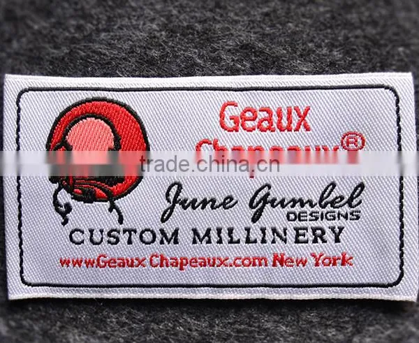 Direct Factory High Quality Woven Printed Label Hang Tag Woven Patch Embroidered photo-3