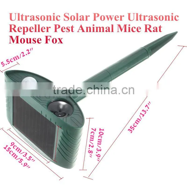 Brand New Ltrasonic Solar Power Eco-friendly Outdoor Garden Ultrasonic Repeller Motion Pest Animal Mice Rat Mouse Fo Control photo-5