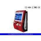 Touch Screen Customized Wall Mount Kiosk With Metal Keypad And Cash Acceptor