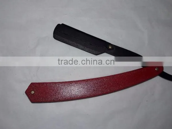 Plastic Handle Disposable Straight Razor Blades photo-2