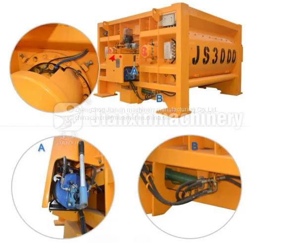 JS3000 Electric Concrete Mixer Applications in Project