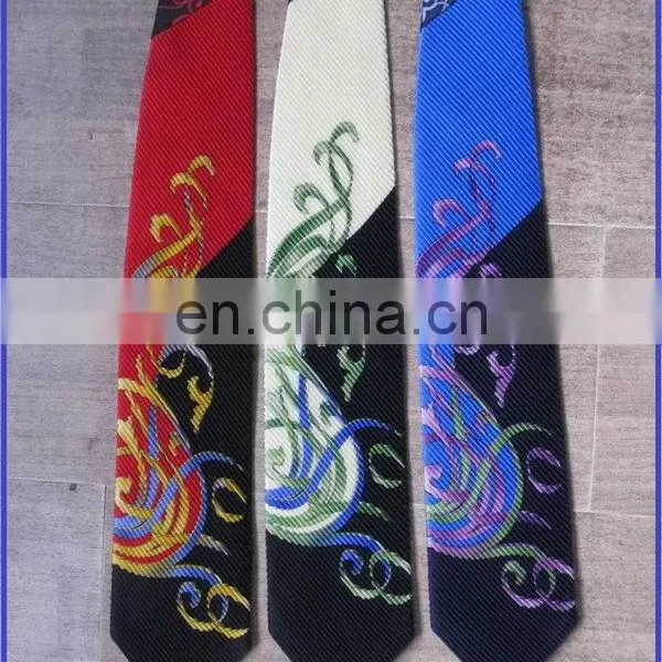 Top Level Best Selling Purple Shirt Print Necktie photo-4