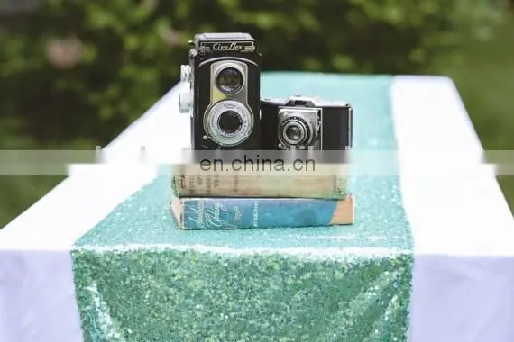 Elegant Shiny Sequins Custom Table Runner photo-4