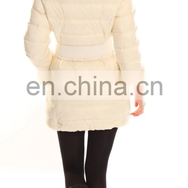 White Quality-Assured Long Down Jacket Women Winter photo-6