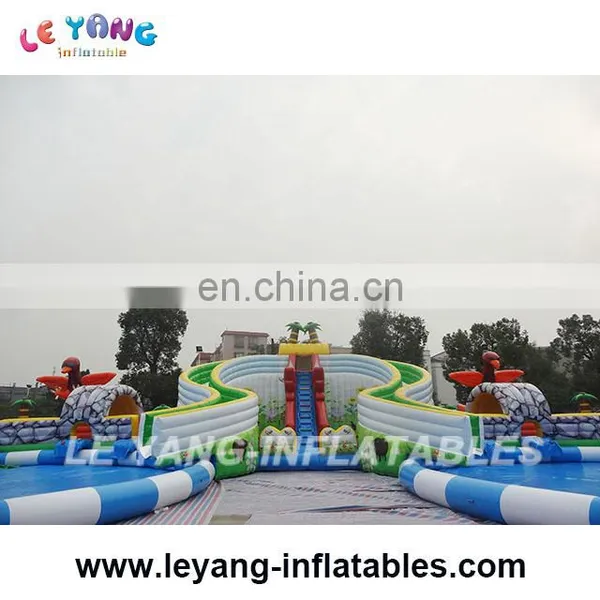 New Design Inflatable Land Water Park, Big Water Park With 2 Pools photo-5