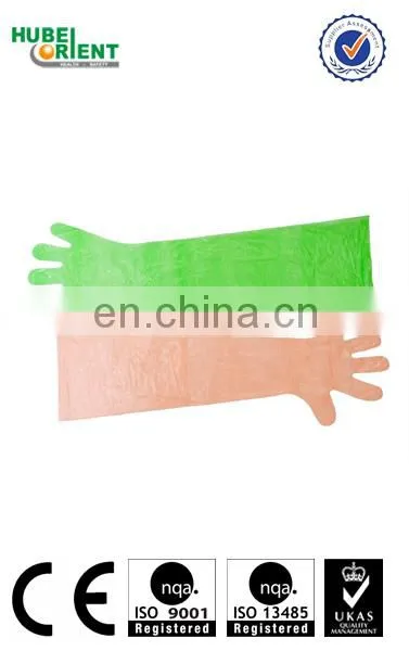 Disposable PE Long Sleeve Gloves Plastic Gloves photo-3