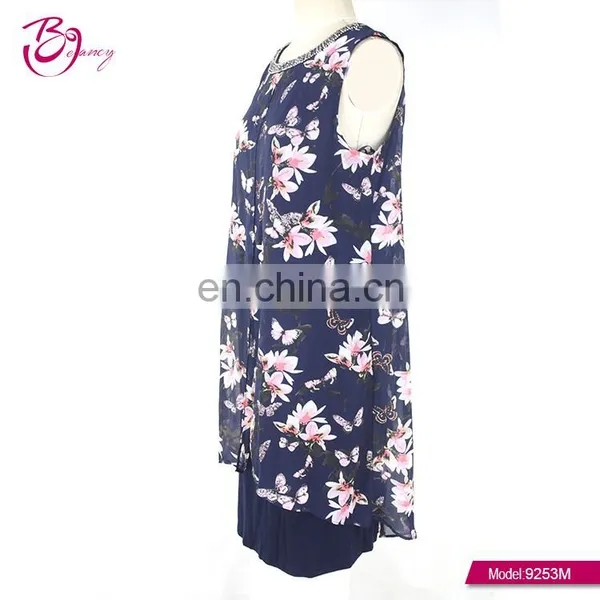 2017 New Woman Clothing European Style Sleeveless Embroidered Neck Blouse For Middle Age Woman photo-3
