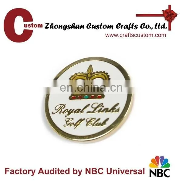 Custom Hard Enamel Gold Plated Golf Club Sports Challenge Coin photo-2