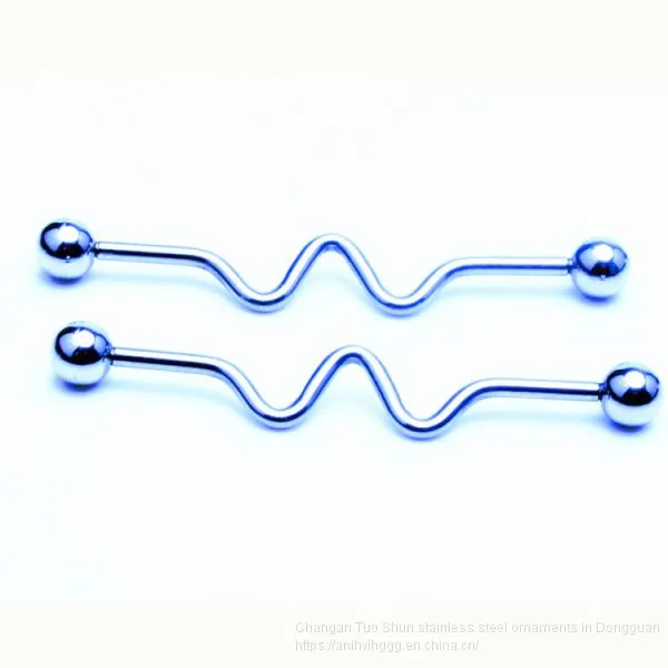 Factory Direct Sale, Aestheticism, Simple W Ear Scrape Ear Studs, Foreign Earrings, Body Piercing Ornaments photo-3