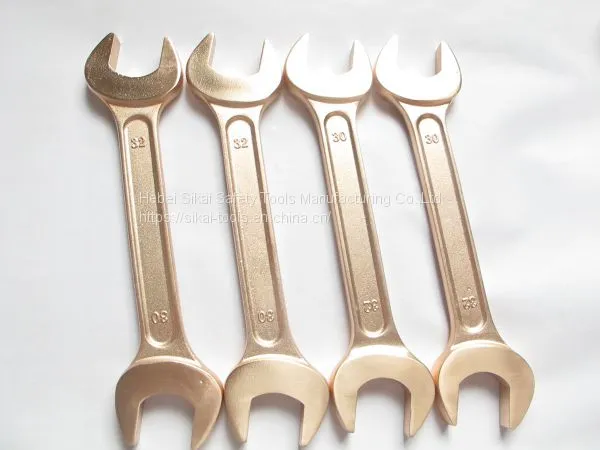 Non Sparking Tools Double Open Ended Wrench Spanner Aluminum Bronze photo-2