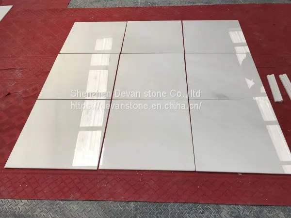 China Pure White Marble White Jade Marble Slab Floor Tile photo-4